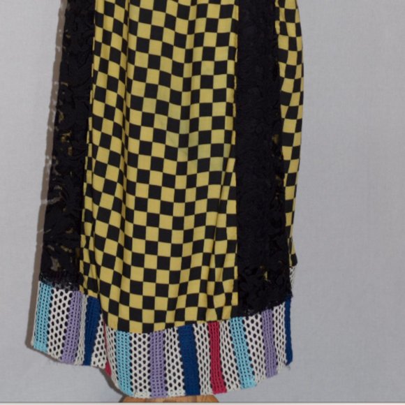 Yellow & Black Checkered Dress - Picture 7 of 15